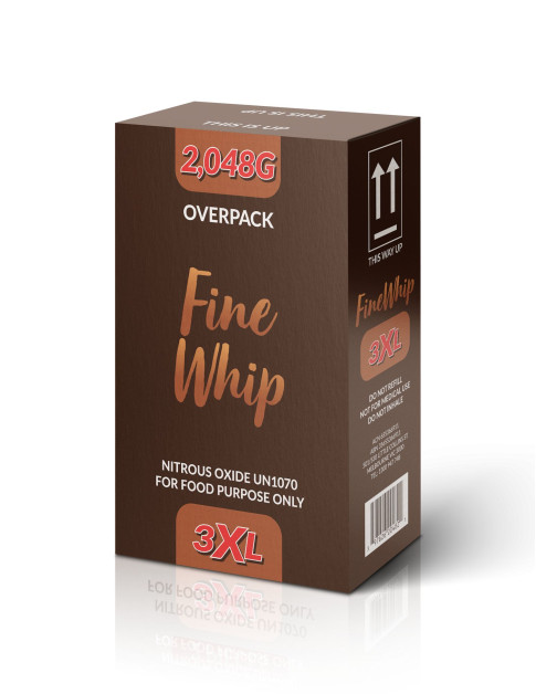 FineWhip 3XL 2,048G 3.3L Cylinder Tank Carton (2 Cylinders)