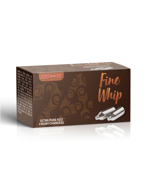 FineWhip Cream Chargers 24 Pack Carton (600 Bulbs)