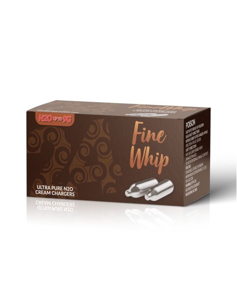 FineWhip Cream Chargers 24 Pack Carton (600 Bulbs)