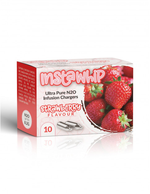 InstaWhip Strawberry Infusion Chargers 10 Pack (10 Bulbs)