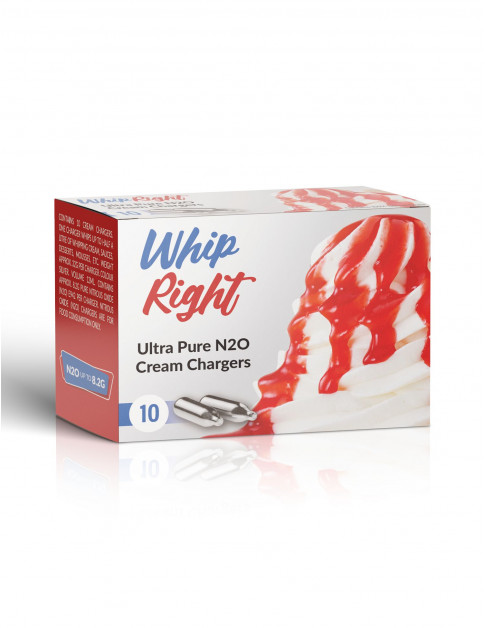 WhipRight Cream Chargers 10 Pack Carton (360 Bulbs)