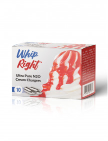 WhipRight Cream Chargers 10 Pack (10 Bulbs)