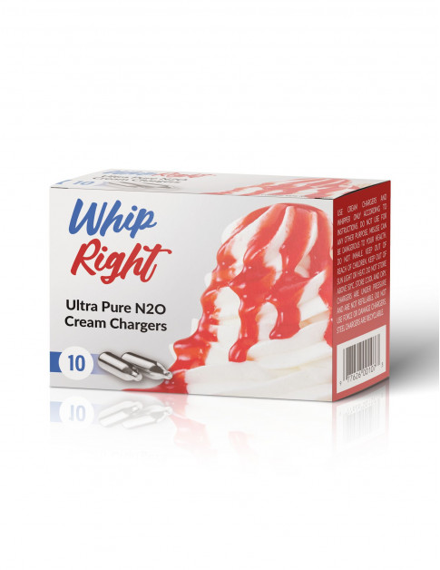 WhipRight Cream Chargers 10 Pack Carton (360 Bulbs)