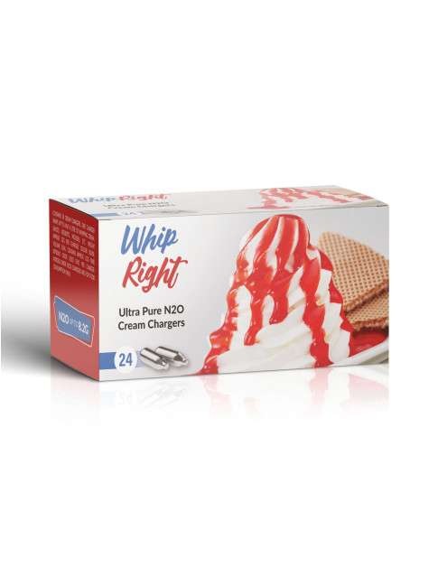 WhipRight Cream Chargers 24 Pack Carton (600 Bulbs)