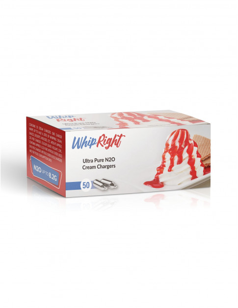 WhipRight Cream Chargers 50 Pack Carton (600 Bulbs)