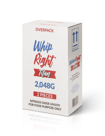 WhipRight Titan 2,048G 3.3L Cylinder Tank Carton (2 Cylinders)