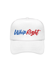 WhipRight Trucker Cap Single Logo White