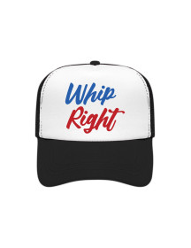 WhipRight Trucker Cap Double Logo Black