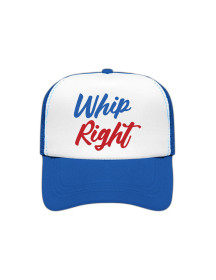 WhipRight Trucker Cap Double Logo Blue