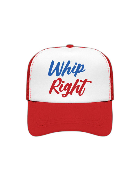 WhipRight Trucker Cap Double Logo Red