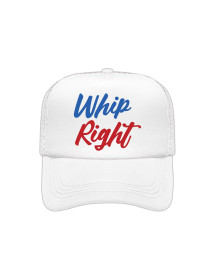 WhipRight Trucker Cap Double Logo White